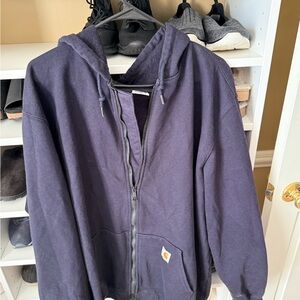 Carhartt Dark Blue Full-Zip Hoodie